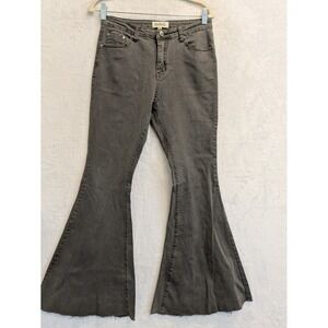 Listicle Women's Gray High Waist Bell‎ Bottom Flare Jeans Size M